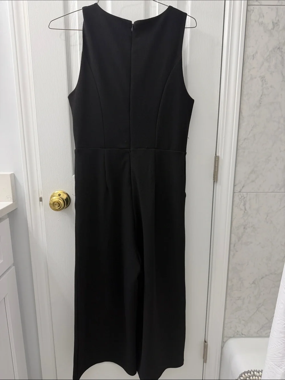 Rachel Zoe Black Sleeveless Belted Jumpsuit